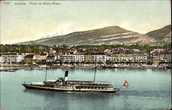 Genève, Rade et Mont Blanc Postcard