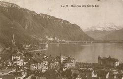 Montreux et la Dent du Midi Postcard