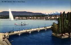 Rade et Mont Blanc Postcard