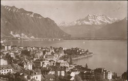 Cityscape Montreux, Switzerland Postcard Postcard