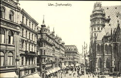 Stephansplatz Wien, Austria Postcard Postcard