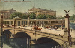 Berlin. Friedrichbrücke mit Nationalgallerie Postcard