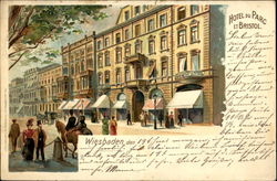 Wiesbaden. Hotel Bristol Postcard