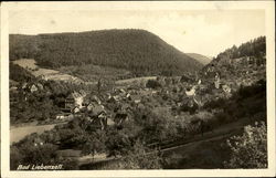 Scene of town and mountain Postcard