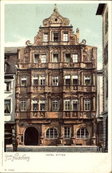 Gruss aus Heidelberg. Hotel Ritter Germany Postcard Postcard