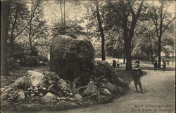 Bad Königsborn. Grosse Steine im Kurpark Postcard