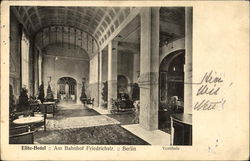 Elite-Hotel. Am Bahnhof Friedrichstr. Berlin. Vestibule Postcard