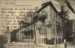 Bad Pyrmont. Kurhaus Santätsrat Dr. Marcus Postcard