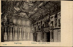 Augsburg. Town Hall. Golden Hall Postcard