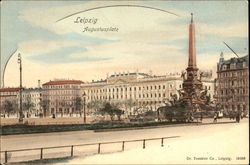 Leipzig. Augustus Square Postcard