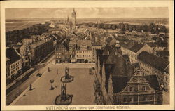 Wittenberg vom Turme der Stadtkirche gesehen Postcard