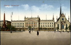 Leipzig's university Germany Postcard Postcard