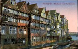 Hamburg. Fleetseite der Herrlichkeit Postcard