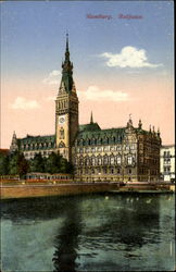 Hamburg. City Hall Postcard