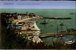 New haven at coast of Helgoland Postcard