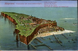 Totalansicht mit neueu Hafenanlagen Postcard