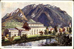 Paslonstheater mit Labergebirge Postcard