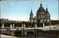 Berlin, Schlossbrücke, Dom & Museum Postcard