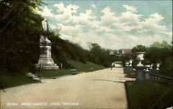 Derby walk, miller park Preston, UK Lancashire Postcard Postcard