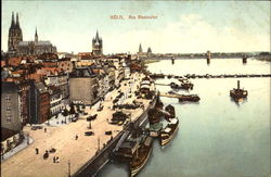 Köln. Am Rheinufer Postcard