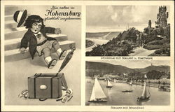 Denkmal mit Stausee u, Kraftwerk, Stausee mit Standbad Postcard