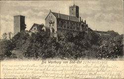Die Wartburg von Sud-Ost Postcard