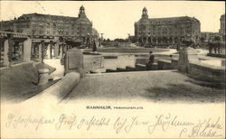 Mannheim. Friedrich Square Germany Postcard Postcard