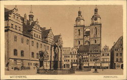 Wittenberg. Marketplace Germany Postcard Postcard