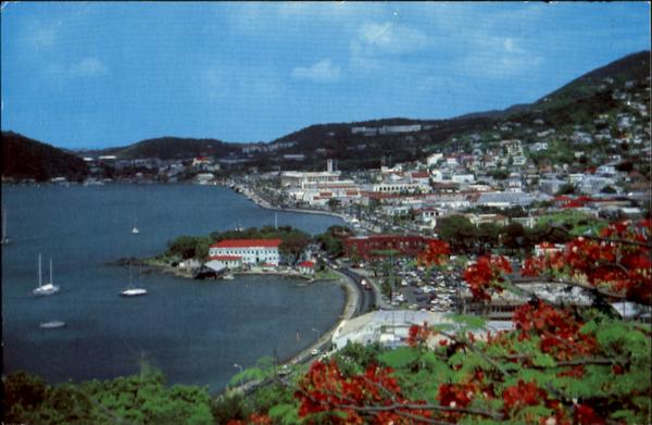 View Of Charlotte Amalie From Bluebeard's Castle St. Thomas Virgin Islands