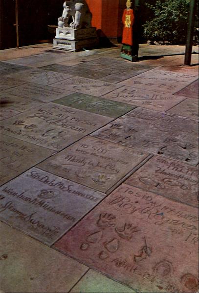 Footprints Of The Stars Hollywood California