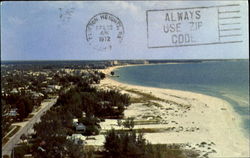 Siesta Beach Looking South From The Terrace Condominium Postcard