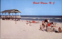 Ocean Bathing Beach Beach Haven, NJ Postcard Postcard