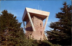 The New Tower On Mount Mitchell Postcard