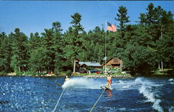 Water Skiing Center Lovell, ME Postcard Postcard