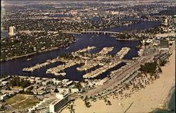 Air View Of Bahia Mar Postcard