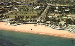 Beautiful Beach And Cabana Club Postcard