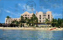 The Royal Hawaiian, Waikiki Beach Postcard