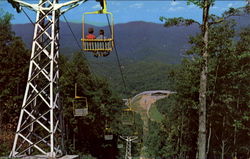 Starting The Return Trip On The Double Chair Lift Gatlinburg, TN Postcard Postcard