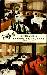 Fritzel's Chicago's Famous Restaurant, State And Lake Streets Illinois Postcard Postcard