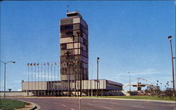 Los Angeles International Jet Age Air Terminal Postcard
