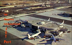Los Angeles International Jet Port California Postcard Postcard