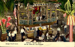 Clinton's Pacific Seas, 618 So. Olive St. Postcard