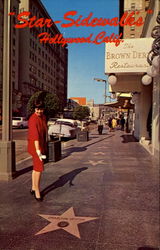 Hollywood And Vine St Postcard