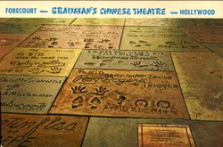 Forecourt Grauman's Chinese Theatre Postcard