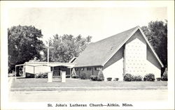 St. John's Lutheran Church Aitkin, MN Postcard Postcard