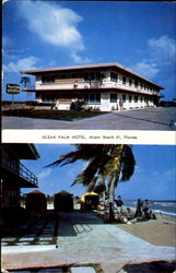 Ocean Palm Motel, Collins Ave. 157the St Postcard