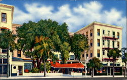 Detroit Hotel, Corner Central Ave. And 2nd St Postcard