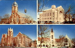 Churches Amarillo, TX Postcard Postcard