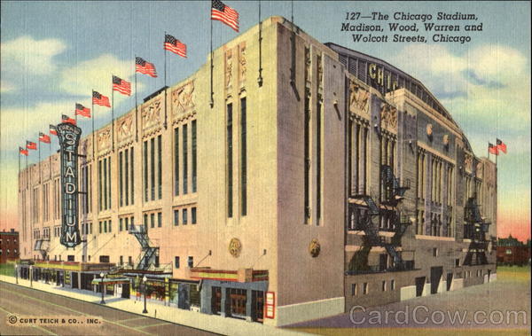 The Chicago Stadium, Wolcott Street Illinois