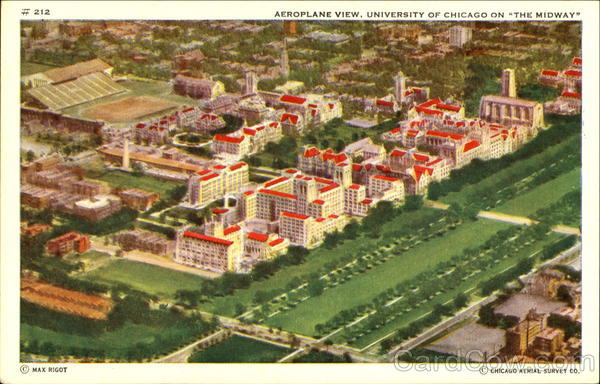 Aeroplane View, University Of Chicago Illinois